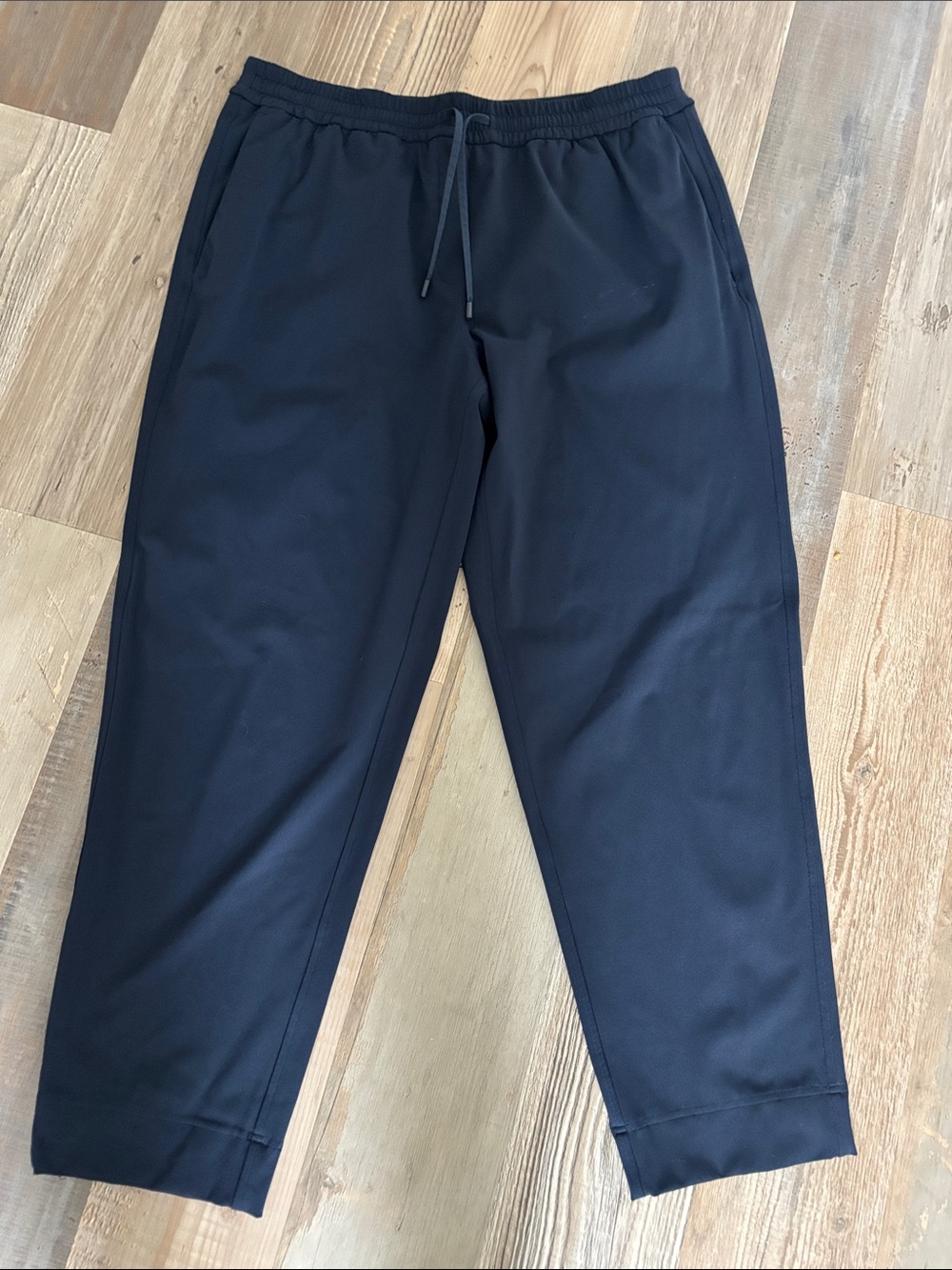 Lulu Drawstring Casual Pants - Navy